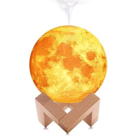 Umidificador Lâmpada Lua Difusor de Aroma Ar Ultrassônico