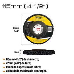 Elite - Kit 5 Discos Strip Removedor de Tinta Verniz 115mm - 2