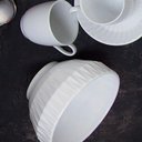 Ver imagem 5 de Conjunto 12 Tigelas Brancas 400ml Pequenas Porcelana Bowl Diamante 12,5cm Germer