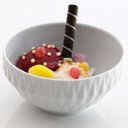 Ver imagem 3 de Conjunto 12 Tigelas Brancas 400ml Pequenas Porcelana Bowl Diamante 12,5cm Germer