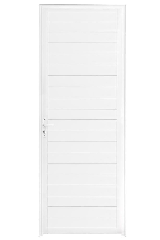 Porta Lambril 2,10 X 0,70 Direita Alumínio Branco