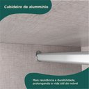 Ver imagem 3 de Guarda Roupa Casal 4 Portas 2 Gavetas Mônaco Espresso Móveis Branco/Marrocos/Off White