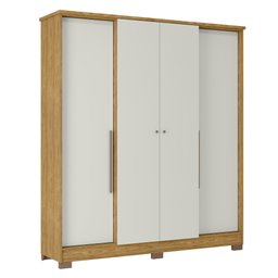 Guarda Roupa Casal 4 Portas 2 Gavetas Mônaco Espresso Móveis - 6