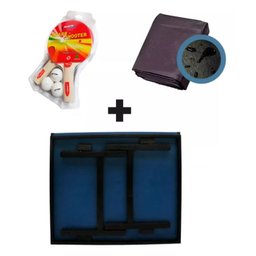 Mesa de Ping Pong Oficial Mdp 15mm Klopf 1001 + Kit Completo Ping Pong Klopf 5030 + Capa - 5