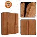 Ver imagem 5 de Guarda Roupa Solteiro Quioto Mdf com 4 Portas 2 Gavetas Moderna Mobília