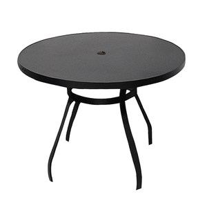 Mesa Ripada Redonda 1,00m Aluminio Area Externa Interna Luxo