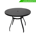 Ver imagem 3 de Mesa Ripada Redonda 1,00m Aluminio Area Externa Interna Luxo