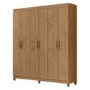 Ver imagem 2 de Guarda Roupa Casal 6 Portas 2 Gavetas Santarém Espresso Móveis