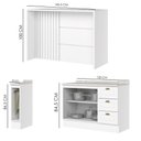 Ver imagem 4 de Bancada e Balcao Gourmet 146 Cm Ce817 Americana Branco Calcare Henn