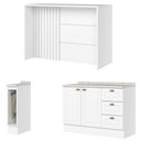 Ver imagem 1 de Bancada e Balcao Gourmet 146 Cm Ce817 Americana Branco Calcare Henn