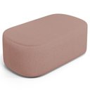 Ver imagem 2 de Cabeceira Cama Box 100cm Lanna com Puff Recamier Doha W01 Linho Rosê - Lyam Decor