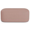 Ver imagem 5 de Cabeceira Cama Box 100cm Lanna com Puff Recamier Doha W01 Linho Rosê - Lyam Decor