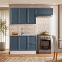 Ver imagem 1 de Cozinha Modulada 3 Peças 6 Portas 2 Gavetas com Balcão sem Tampo para Pia Unna