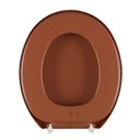 Ver imagem 4 de Assento Vaso Sanitário Tampa Oval Almofadado Slim Caramelo | Astra