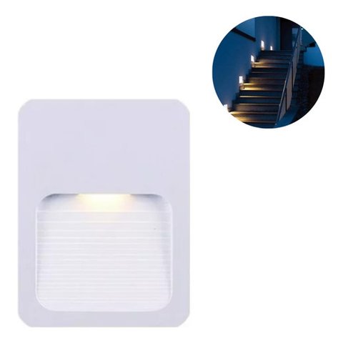 Balizador Sobrepor Parede Externo Led 4w 3000k Prova D'agua