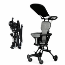 Ver imagem 3 de Carrinho de Bebê Compacto Dobrável com Capota – Leve e Portá