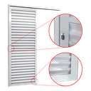 Ver imagem 4 de Porta de Correr Suspensa Veneziana Esq L.25 Branca 210x70 Brimak
