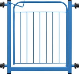 Portão Portãozinho 69cm Pet Portátil Dobrável Azul com Prolongador - 1