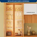 Ver imagem 4 de Conjunto Paneleiro, Aéreo e Balcão 80cm c/Tampo Bari - Freijo UV/Off Acetinado