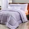 Edredom Casal 260mx240cm Percal 200 Fios Lavendel Bernadete Casa - 1