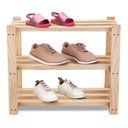 Ver imagem 3 de Armário Gabinete De Madeira Para Banheiro C/3 Prateleira Pinus Technox Marrom