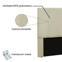 Ver imagem 3 de Cabeceira Arizona Para Cama Box King 195 cm Corino Bege - D’Rossi