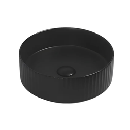 Cuba Evier Redonda Black Matte Preto Fosco Frisada - 5