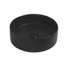 Cuba Evier Redonda Black Matte Preto Fosco Frisada - 5