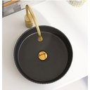 Ver imagem 3 de Cuba Evier Redonda Black Matte Preto Fosco Frisada