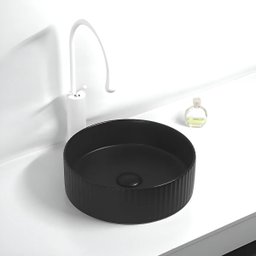 Cuba Evier Redonda Black Matte Preto Fosco Frisada - 4