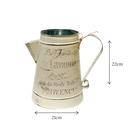 Ver imagem 3 de Vaso Jarro Decorativo de Metal Provençal Bege 22 Cm