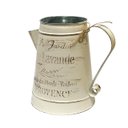 Ver imagem 4 de Vaso Jarro Decorativo de Metal Provençal Bege 22 Cm