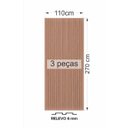 Ver mais imagens de Painel Ripado Versátil: 03 unid. 270X110cm larg. Talatto Painéis Imbuia