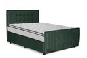 Ver imagem 1 de Cama com Cabeceira Queen Size Estofada Uvaia 160cm Suede: Verde