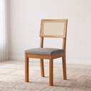 Ver imagem 4 de Conjunto 6 Cadeiras para Sala de Jantar MDF Flora Cinza e Cinamomo