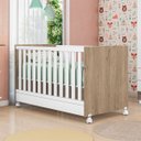 Ver imagem 2 de Kit Berço Mini Cama Taís e Cômoda Infantil 3 Gavetas com Nicho Brilhar Q01 - Doce Sonho Móveis Kit B
