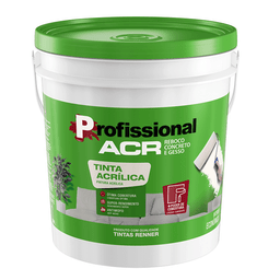 Tinta Acrílica Profissional Acr Fosco 16L Base Pastel Renner Unico - 1