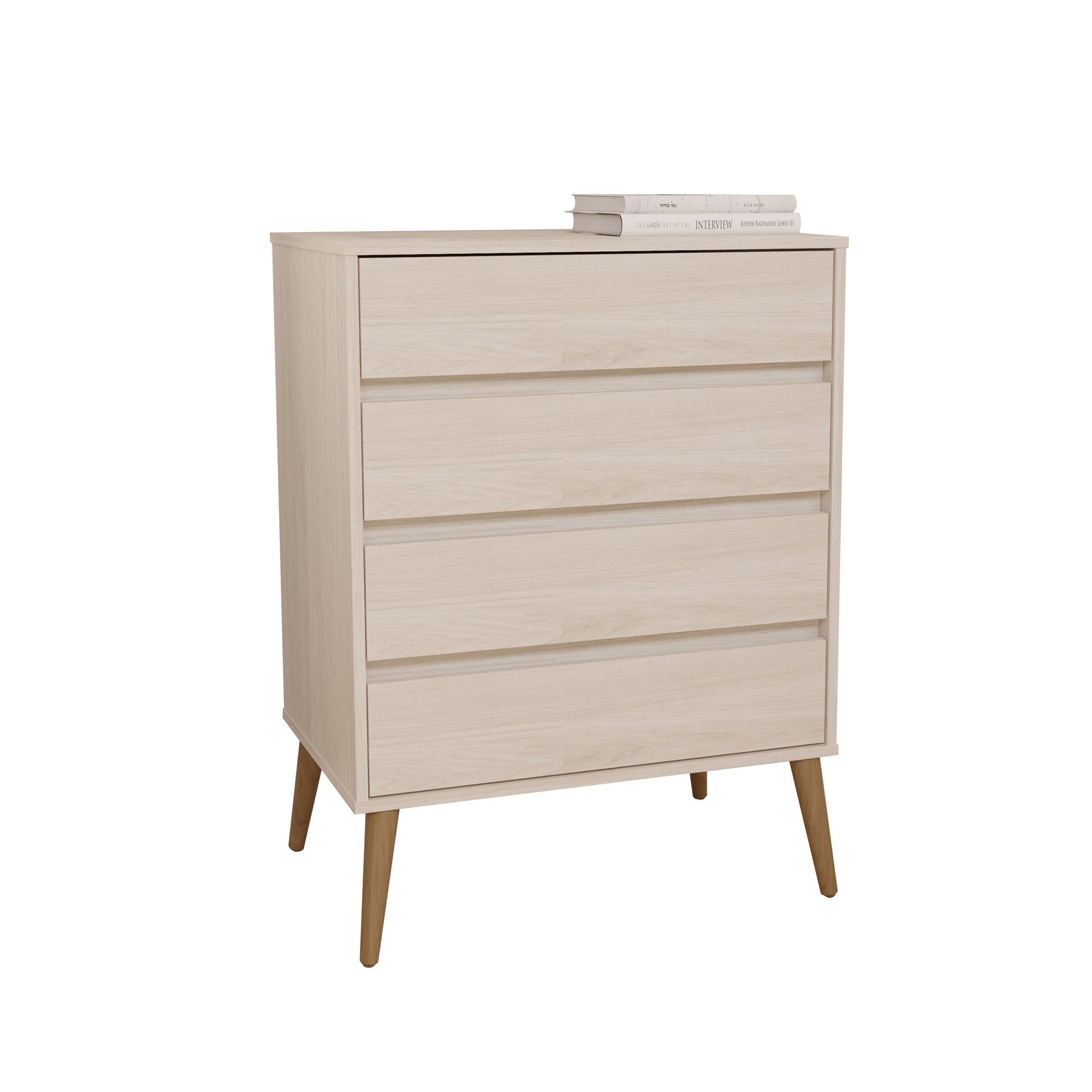 Cômoda 100% Mdf com 4 Gavetas Aspen Fiori - Robel Móveis - 6