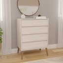 Ver imagem 1 de Cômoda 100% Mdf com 4 Gavetas Aspen Fiori - Robel Móveis