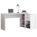 Ver imagem 2 de Mesa para Escritório 2 Gavetas Golfo Branco - Pnr Móveis