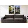 Conjunto de 2 Telas Decorativas em Tecido Canvas Cachoeiras Impressão UV HD-40x60 - 2
