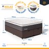 Cama Box Baú com Colchão de Molas Ensacadas Euro Pillow Ultragel Luxo King 193cm - 4