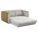 Ver imagem 2 de Sofá-cama 2 Lugares Mh-1609 Herval 158 Cm (largura) Colchão Casal Linho Bege Laterais Marrom a