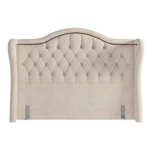 Cabeceira Cama Box Casal King 195 cm P05 Lisboa Linho Creme - Lyam Decor