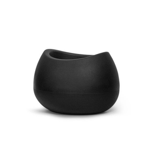 Vaso Texturizado Oval 19 Preto Nutriplan