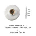 Ver imagem 2 de Plafon Soquete E27 Kit 15 Uni Plafonier Lampada Luz Iluminaçao Casa Construçao Obra Teto Neoflex 102