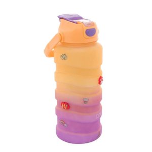 Garrafa Squeeze Lyor Wave Amarela e Roxa C/ Adesivos 2l 5898