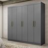 Guarda Roupa Casal Paris 6 Portas 2 Gavetas Paris Espresso Móveis - 1