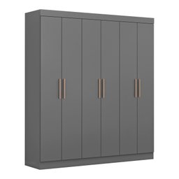 Guarda Roupa Casal Paris 6 Portas 2 Gavetas Paris Espresso Móveis - 2