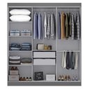 Ver imagem 4 de Guarda Roupa Casal Paris 6 Portas 2 Gavetas Paris Espresso Móveis